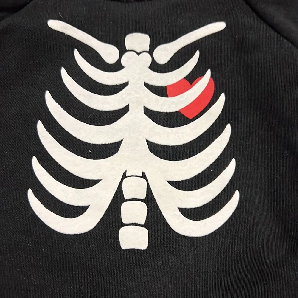 Adorable Gender Neutral Old Navy Halloween Skeleton Two Piece Sweatsuit!